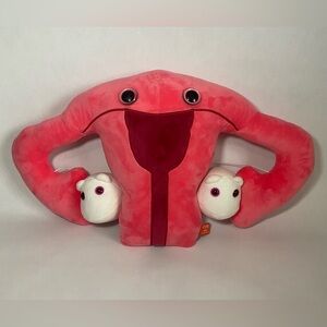 GIANT MICROBES-GIGANTIC UTERUS-Stuffed Plush Womb Egg Ovary Fallopian Anatomy